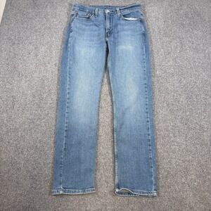 Levi's Jeans Mens 30x30 (Fits 28x29) Blue 514 Slim Straight Stretch‎ Medium Wash